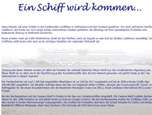 Tablet Screenshot of einschiffwirdkommen.de